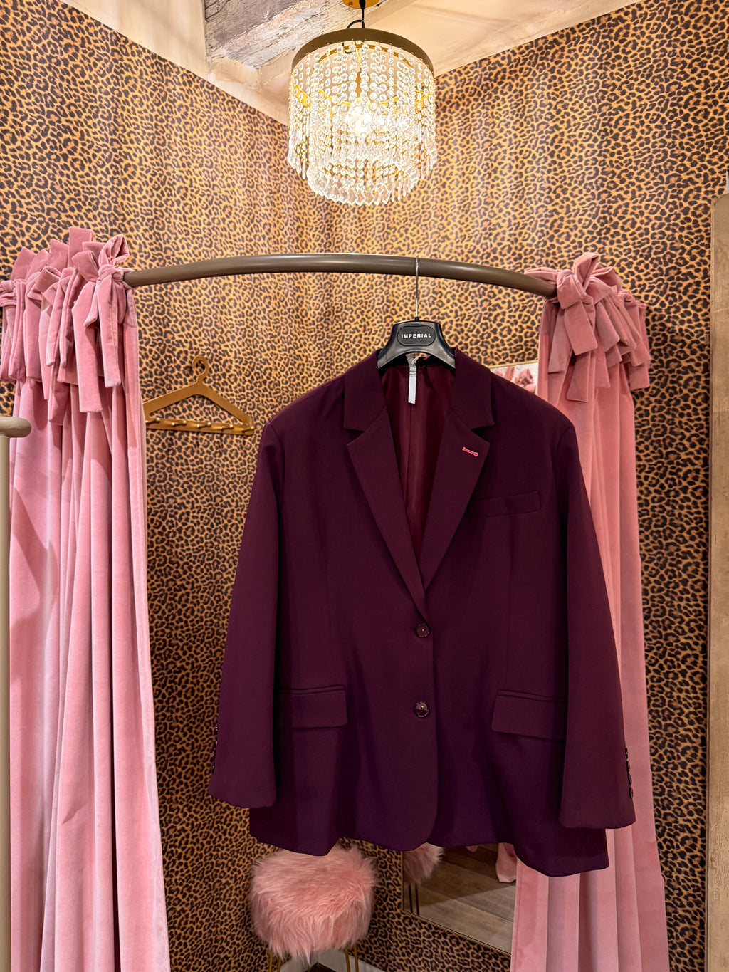 Blazer over con chiusura due bottoni