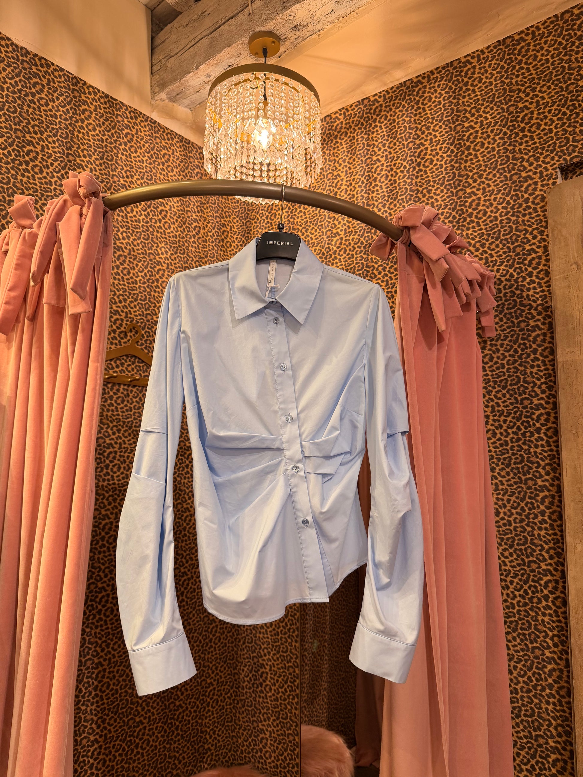 Camicia con arricciature