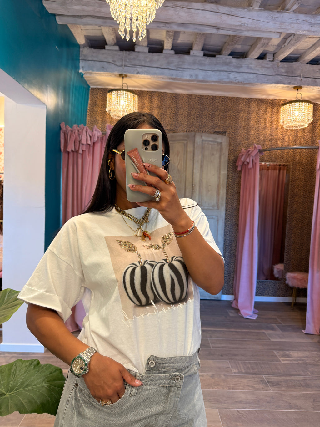 T-shirt girocollo stampa