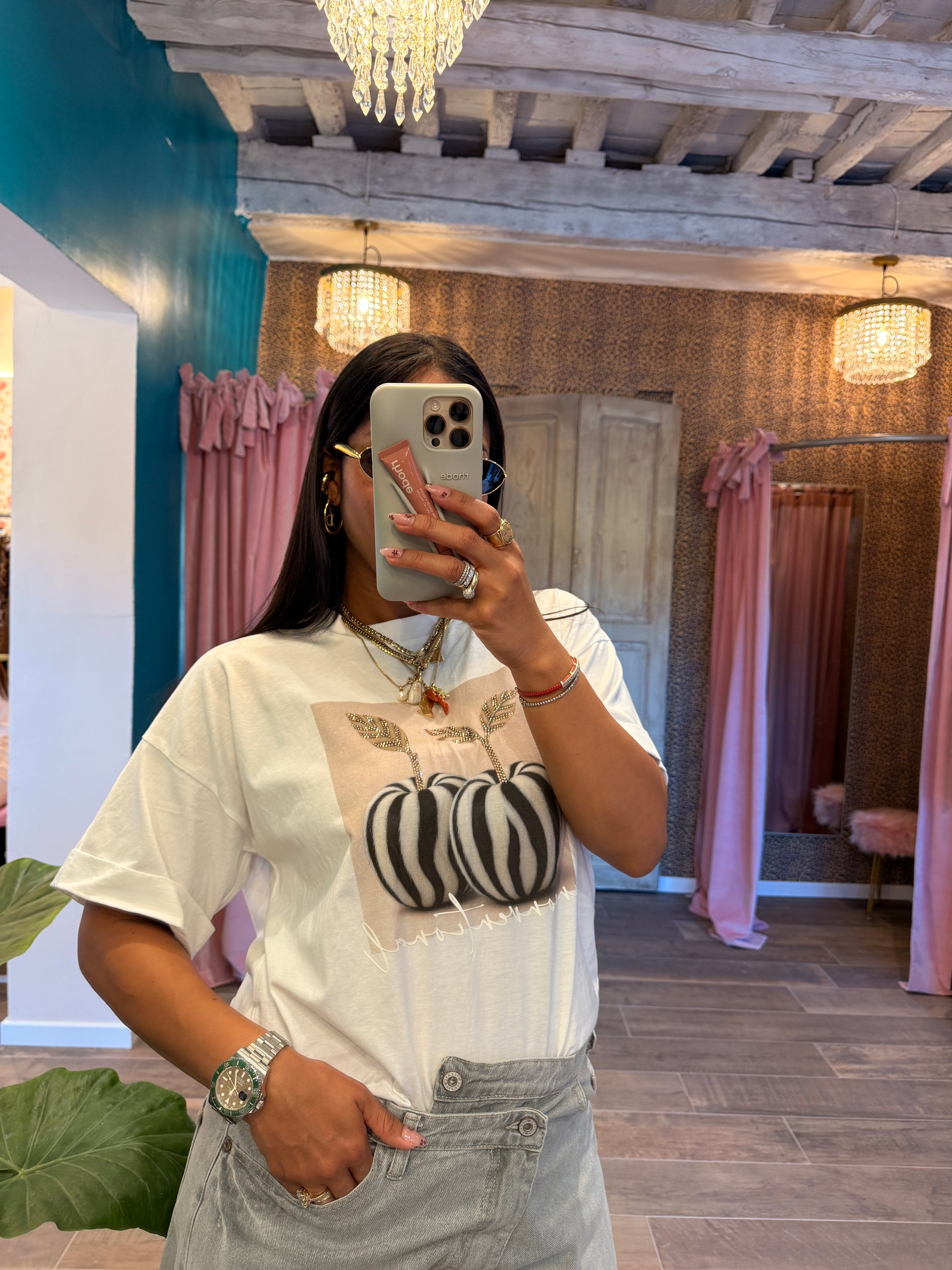T-shirt girocollo stampa