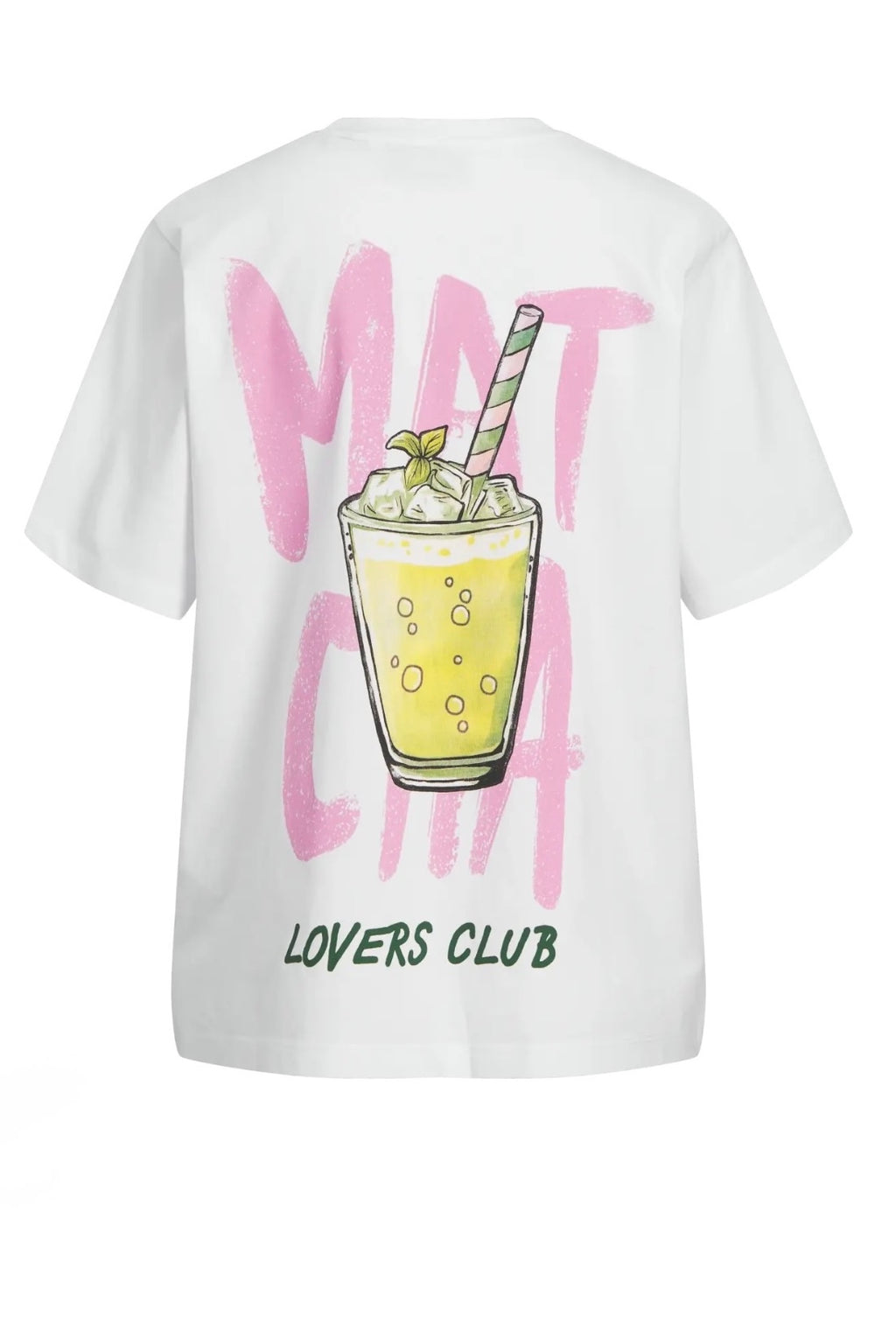 T-shirt con stampa matcha