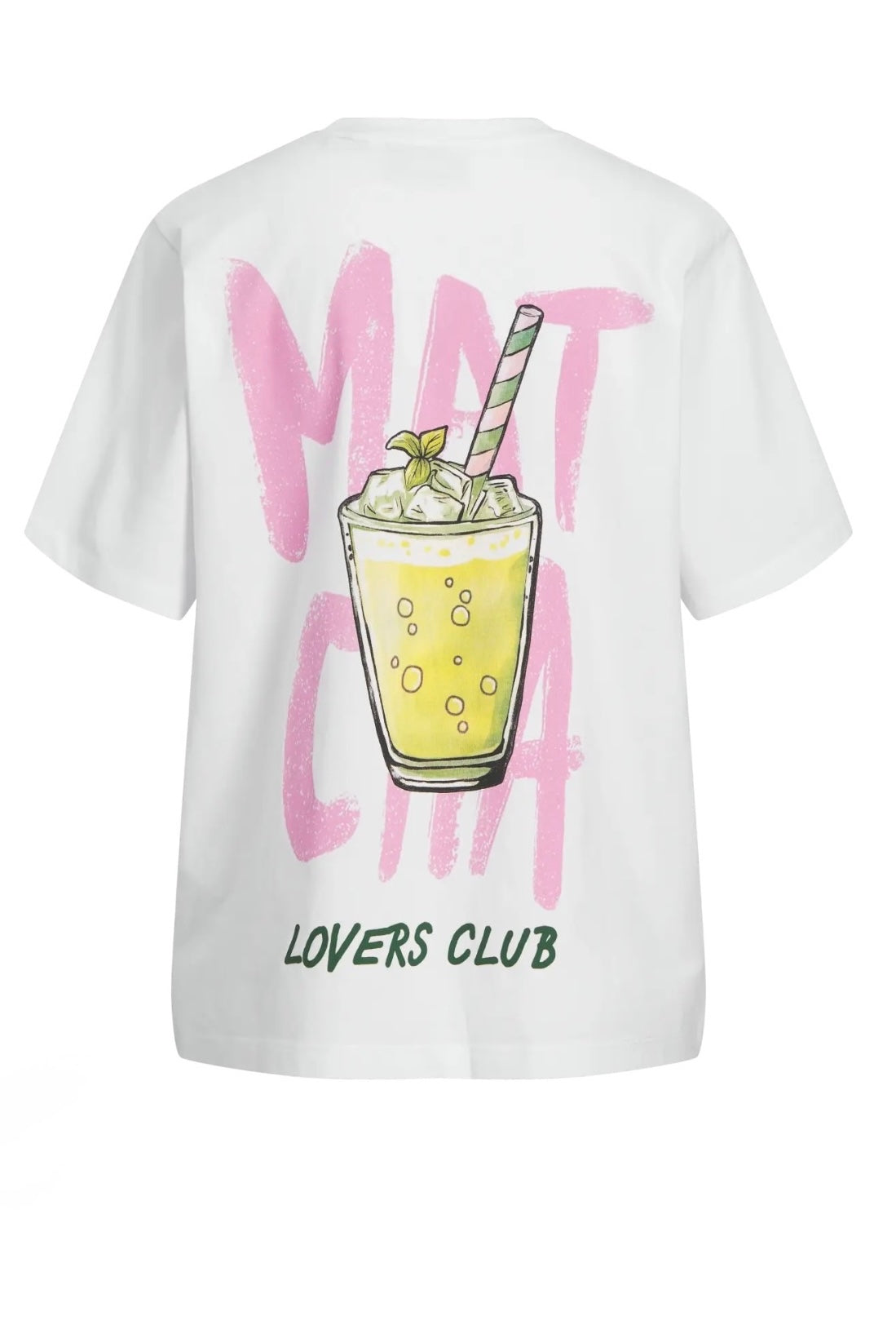 T-shirt con stampa matcha