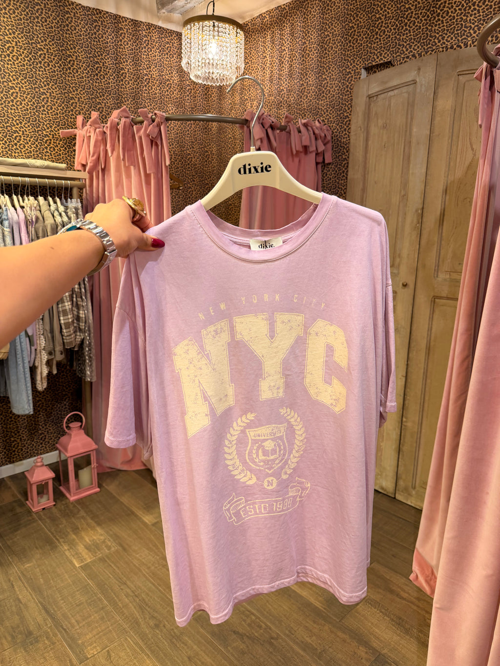 T-shirt ampia stampa nyc girocollo daily