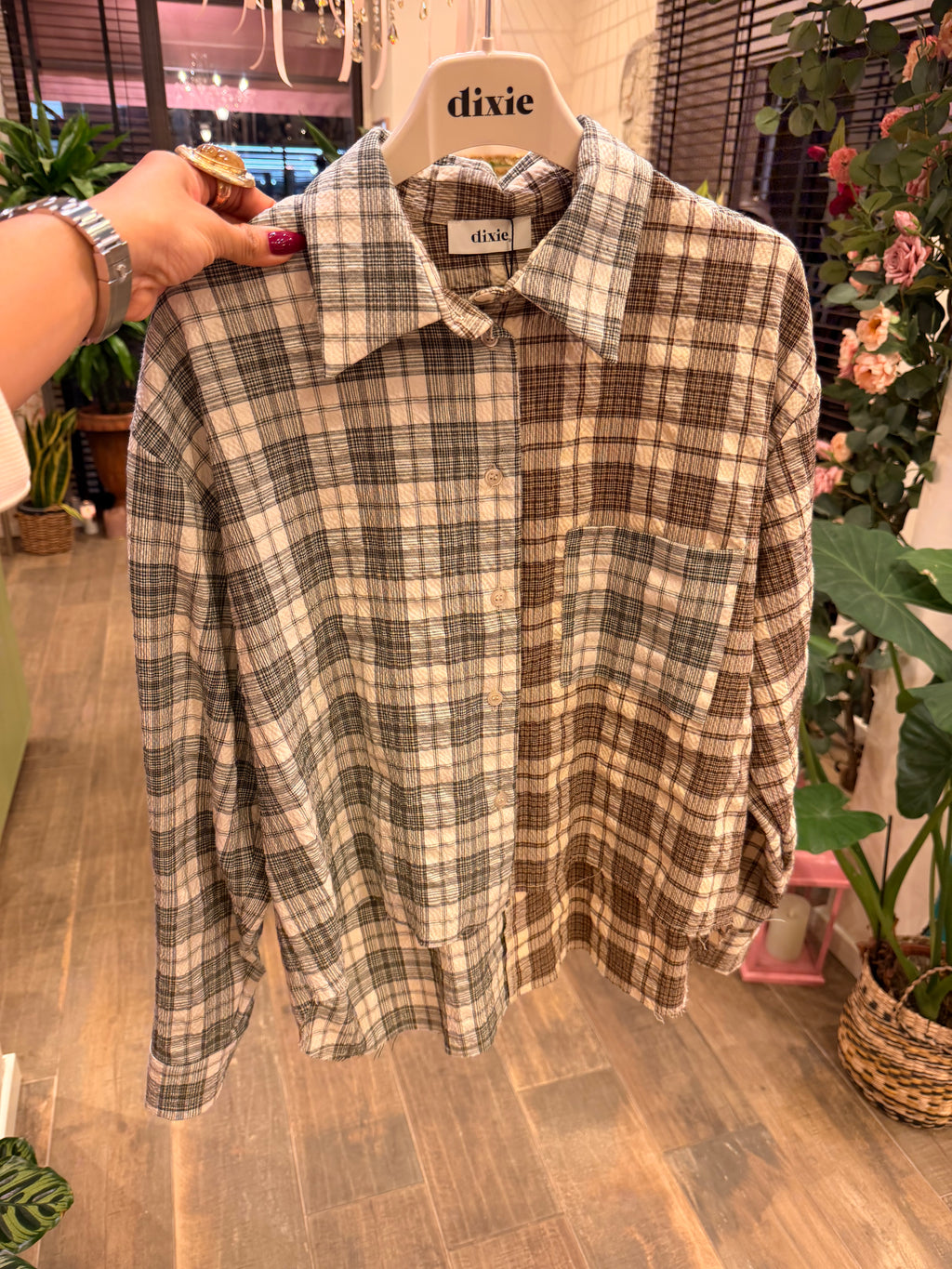 Camicia a quadri over