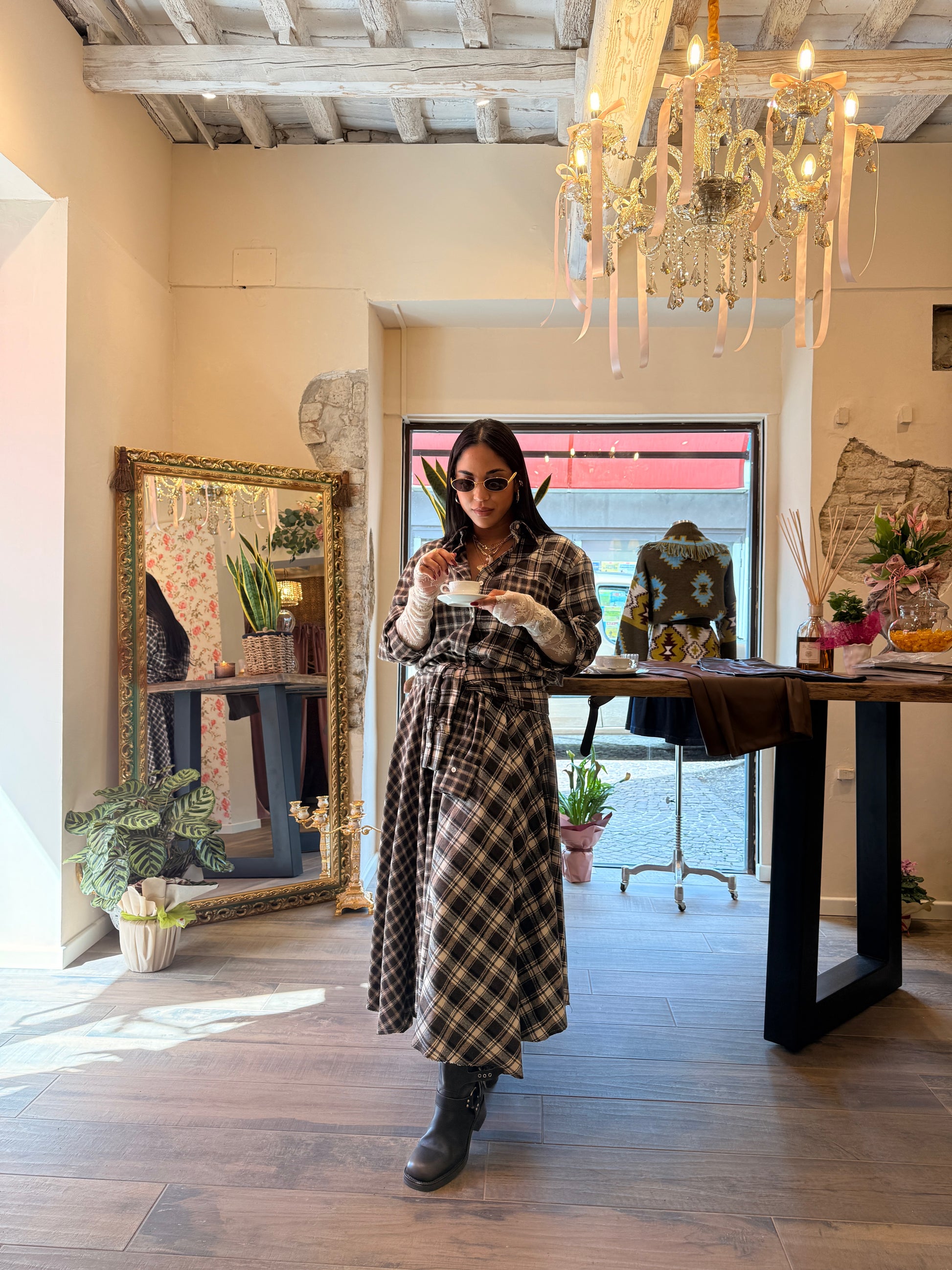 Coordinato camicia e gonna