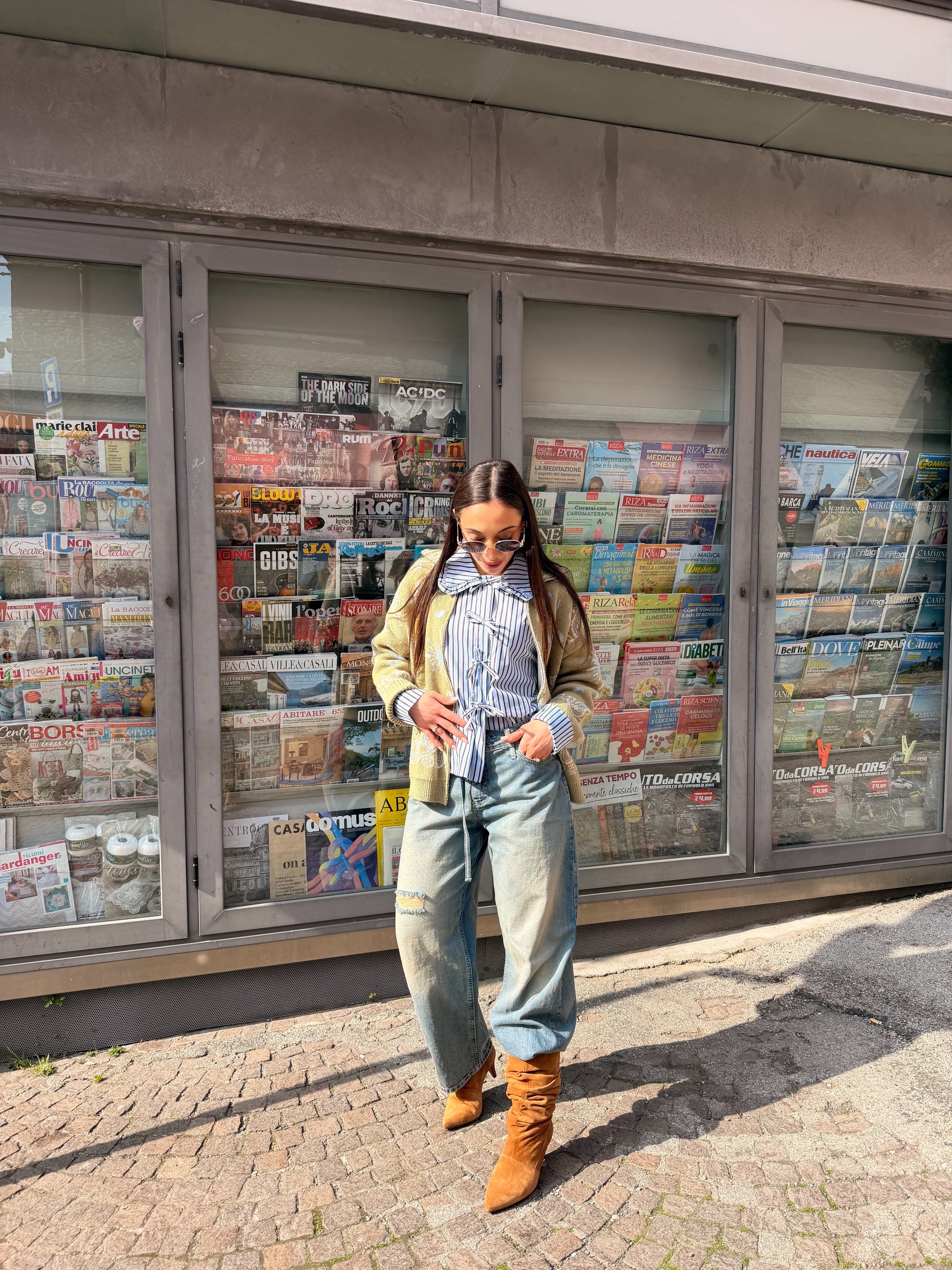 Jeans a gamba dritta