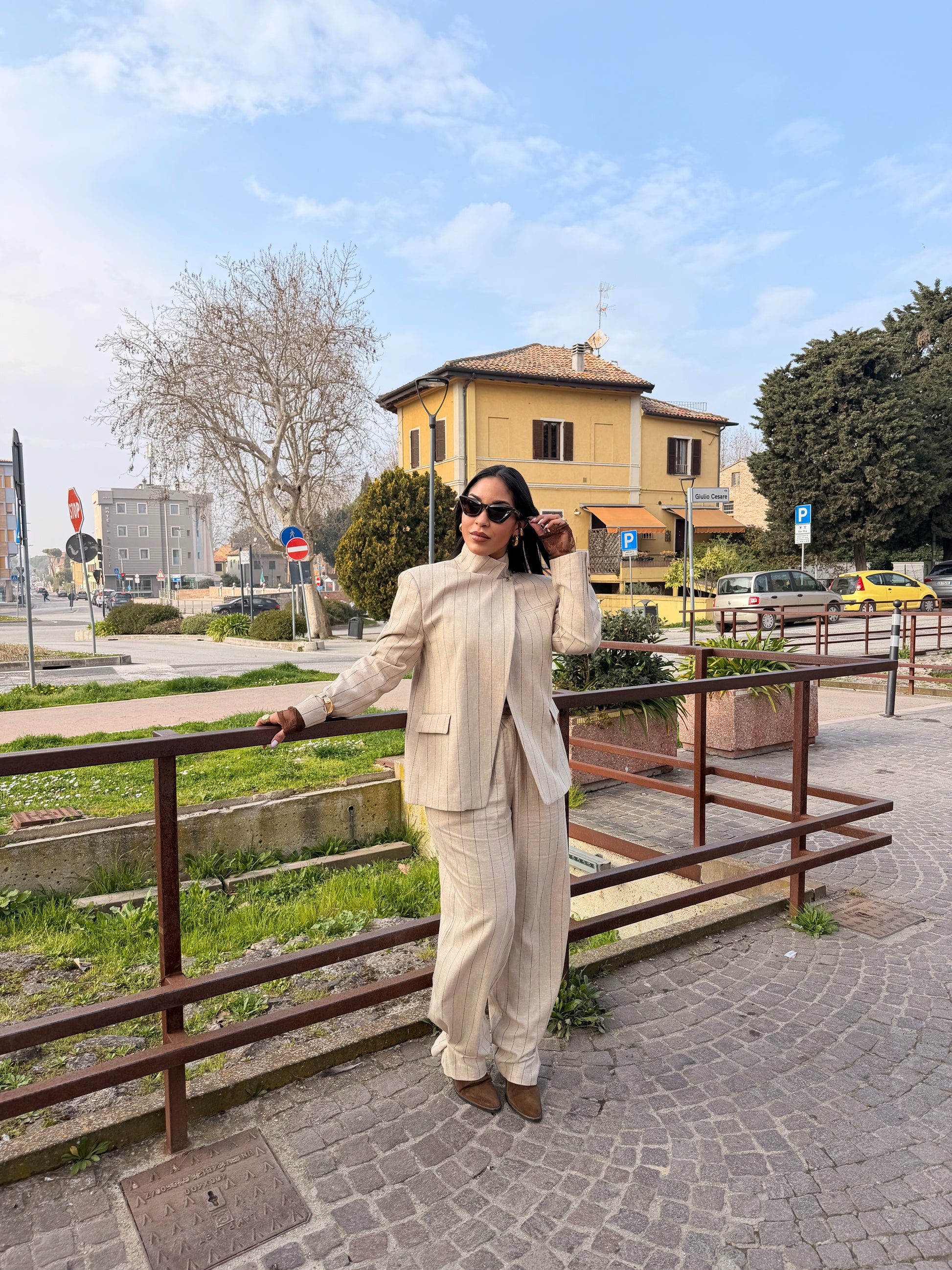 Pantalone gessato