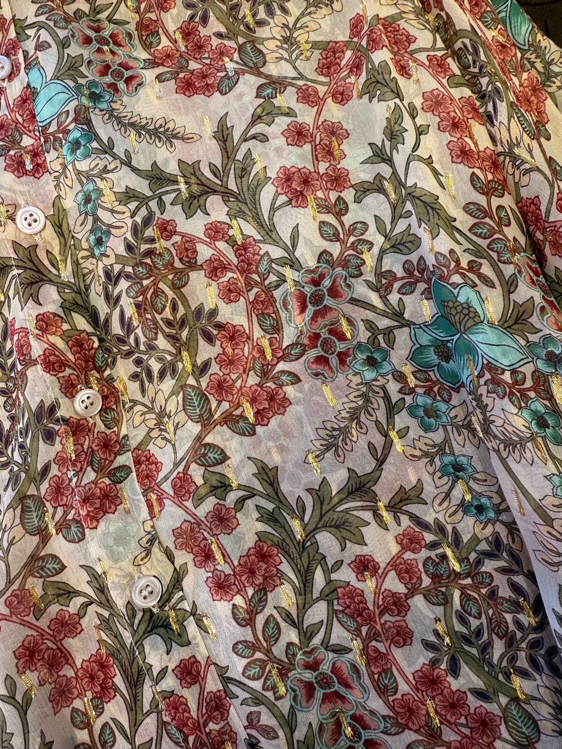 Camicia con stampa floreale