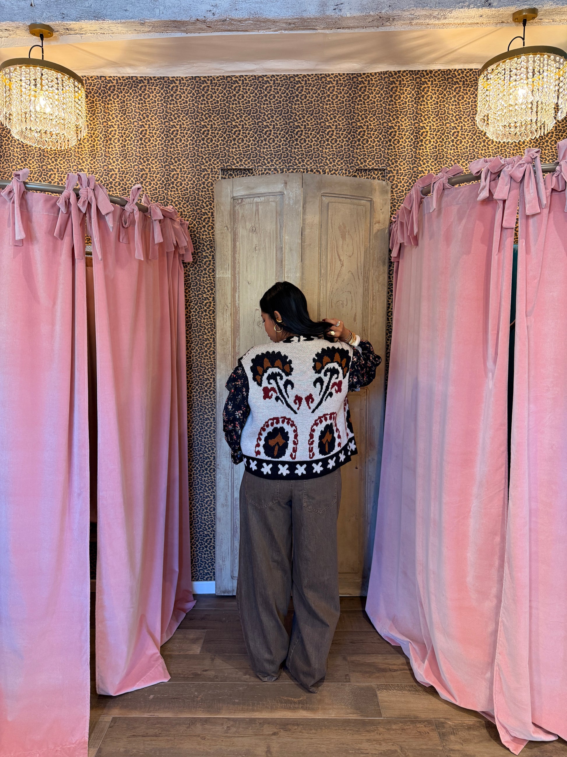 Pantaloni palazzo ampi con vita alta e coulisse