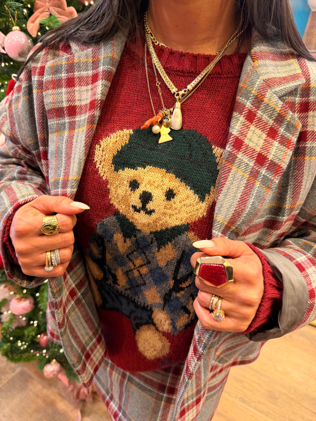 Coordinato blazer e gonna tartan