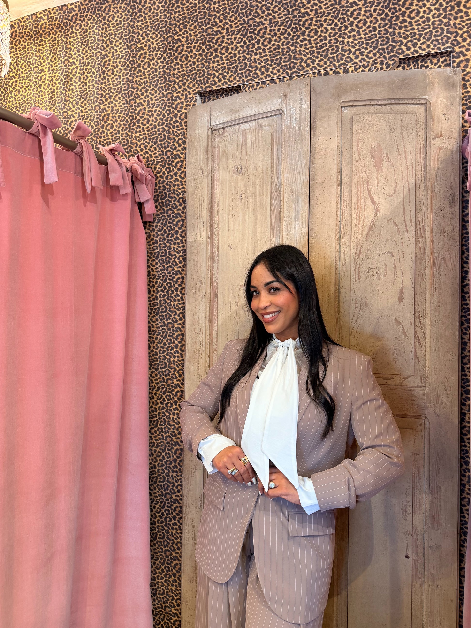 Blazer monopetto a righe