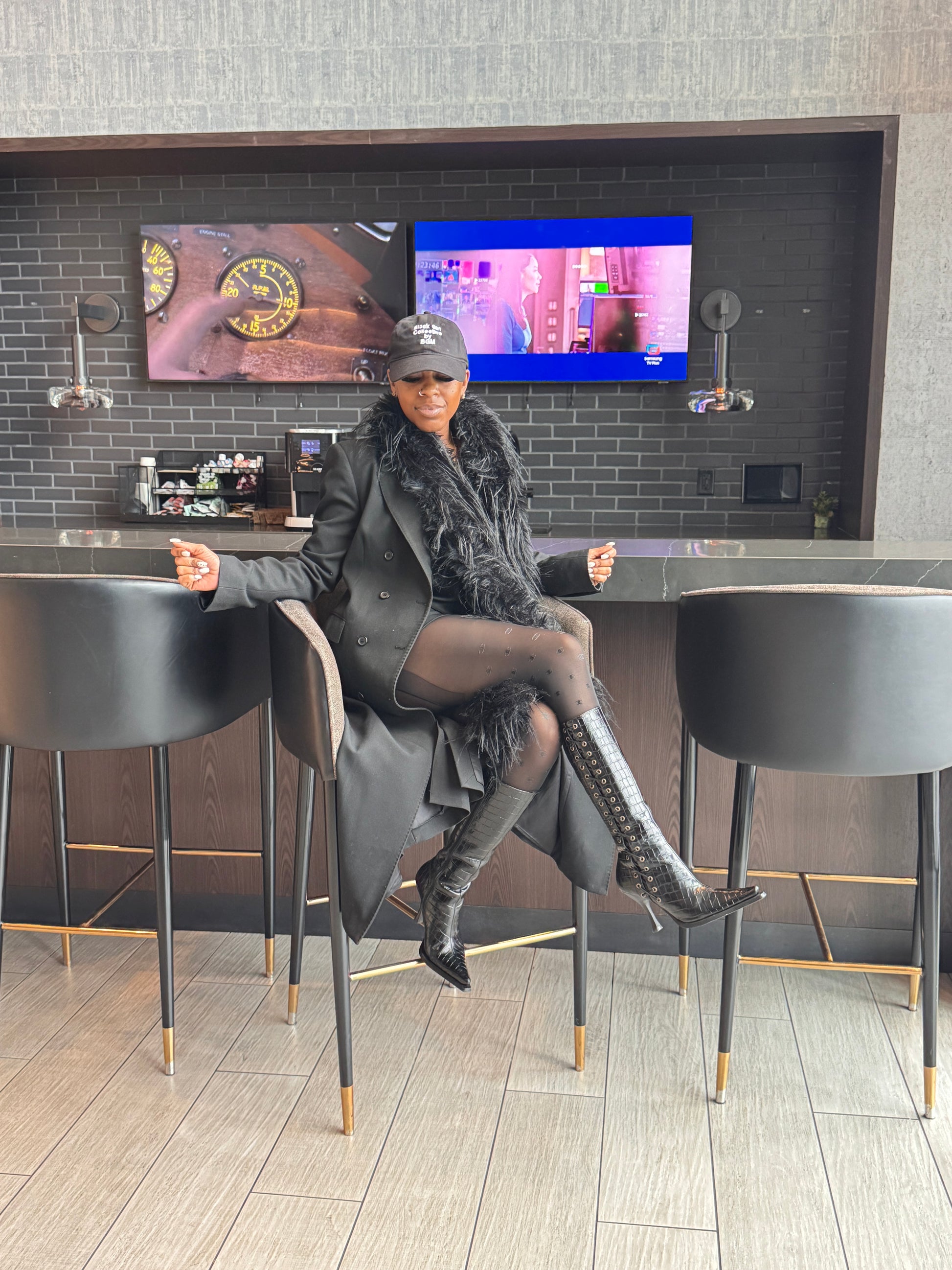 Gonna lunga con paillettes e vita alta