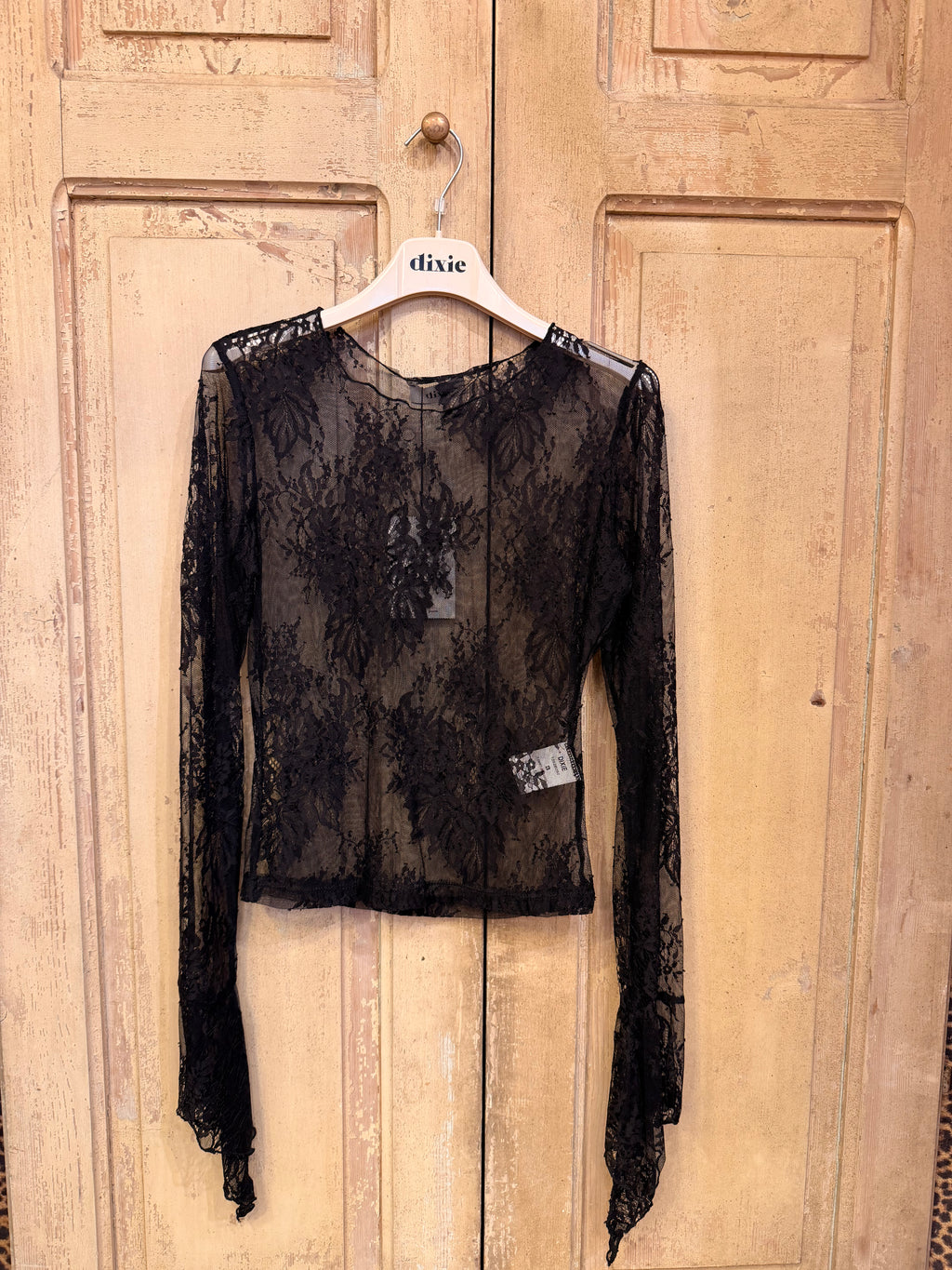 Maglia in pizzo trasparente Romance