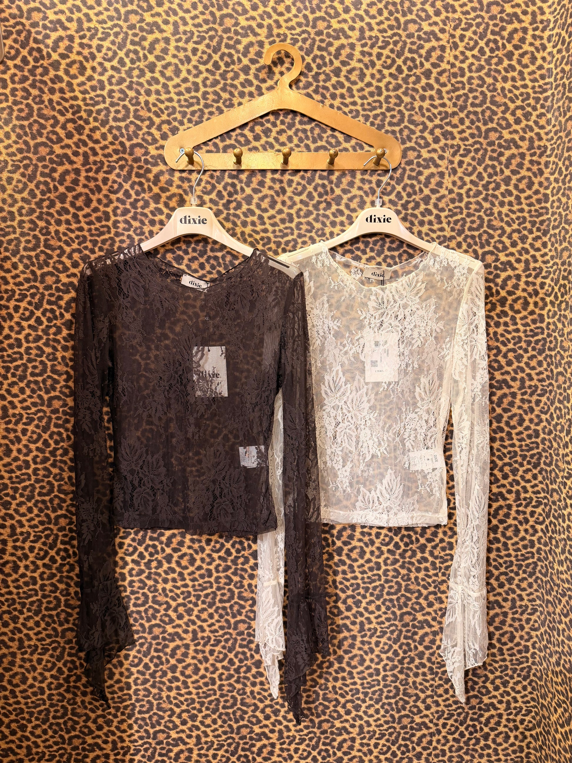 Maglia in pizzo trasparente Romance