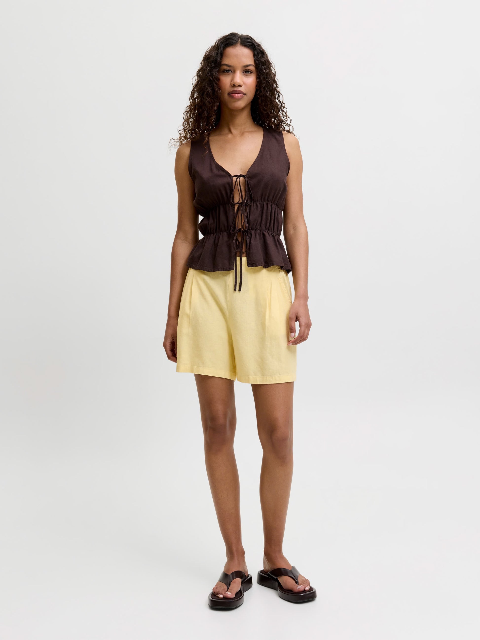 Shorts misto lino