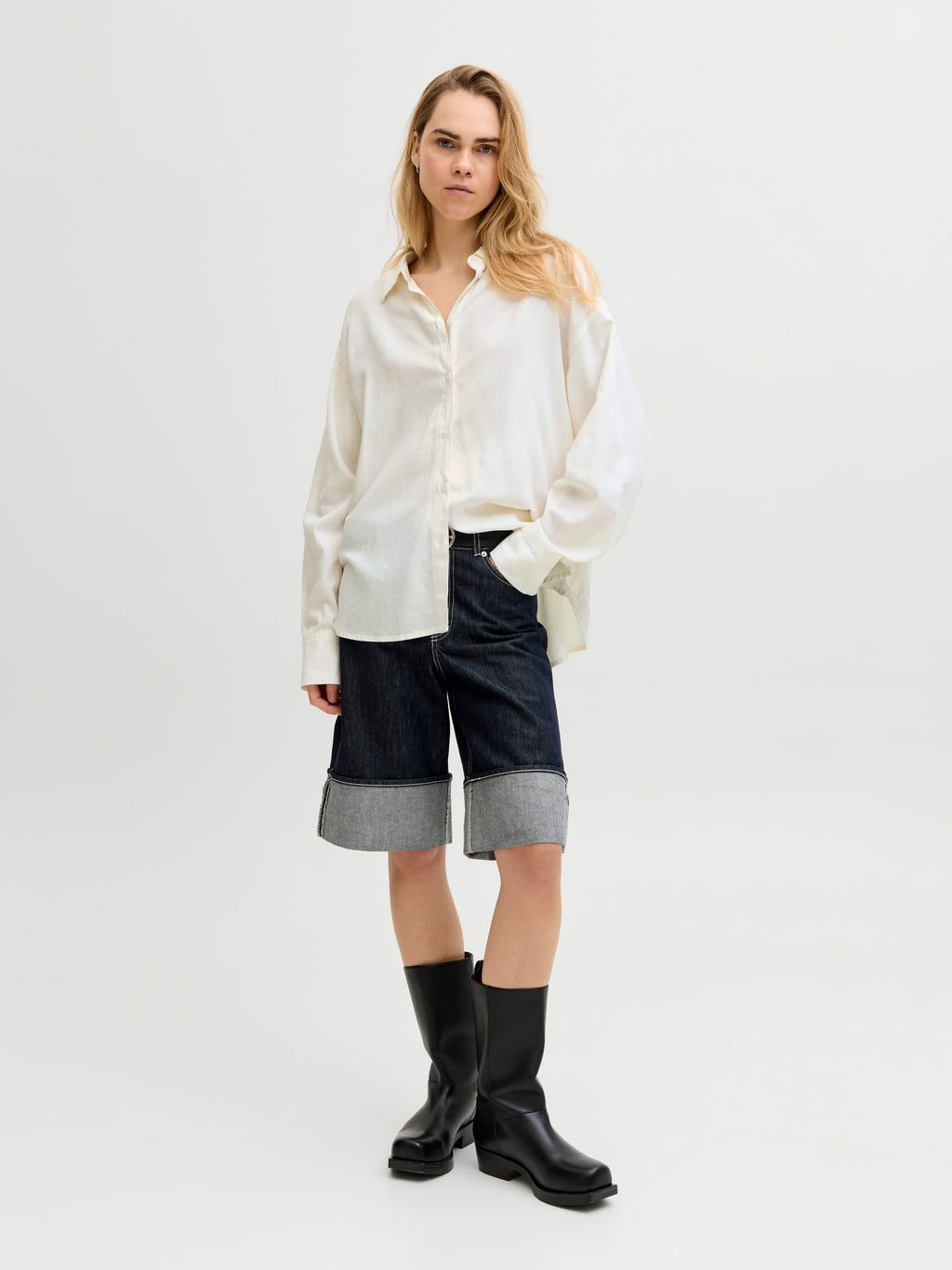 Camicia misto lino